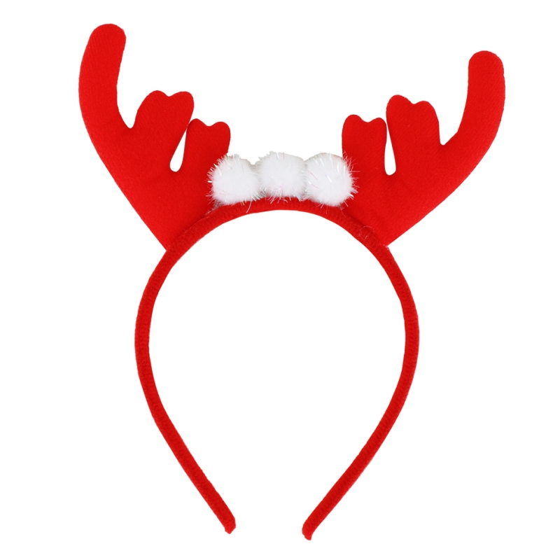 루돌프머리띠 레드 크리스마스 성탄절 사슴 뿔 파티 머리띠