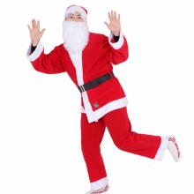 산타복 남자 꼬불이수염(5종) 크리스마스 의상 산타클로스 옷