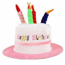 생일파티 케익모자 핑크