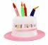 생일파티 케익모자 핑크