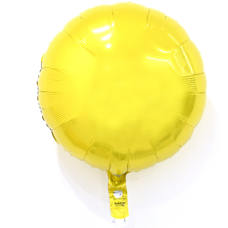 18인치원형옐로우은박 헬륨 호일 파티 용품 풍선 생일