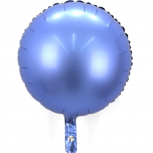 18인치원형사틴럭스아주르 은박 헬륨 호일 파티 풍선
