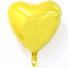 18인치하트메탈옐로우 은박 헬륨 호일 파티 용품 풍선
