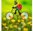 정원용바람개비 자전거타는무당벌레 어린이집꾸미기 캠핑바람개비 정원장식
