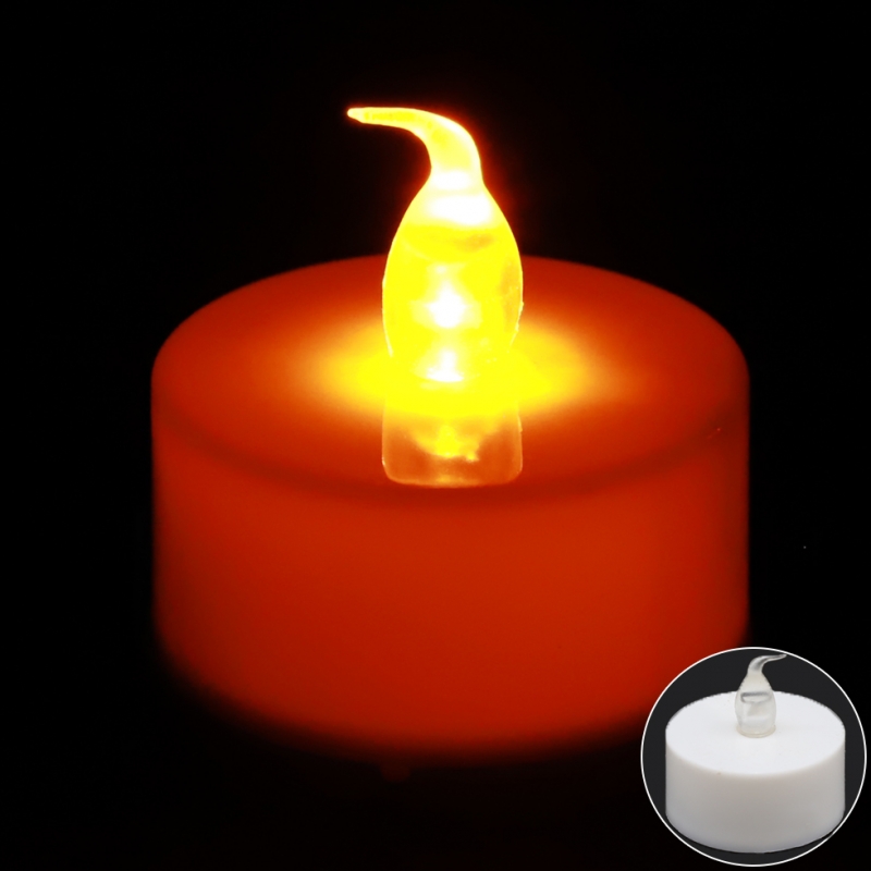 LED촛불 티라이트캔들 불꽃형웜(24개입) 전기초 전자초 엘이디초 프로포즈 이벤트용품