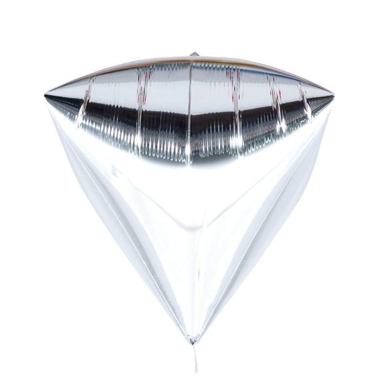 다이아(Diamondz) 실버 헬륨 호일 다이아몬드 풍선