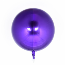 오브(Orbz)퍼플 은박 헬륨 호일 원형 풍선 장식