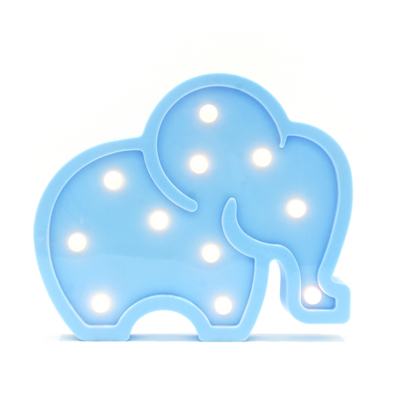 LED무드등[코끼리L블루] 북유럽 마퀴라이트 취침등 코끼리조명