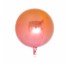 옹브레 오브(Orbz) 레드앤오렌지 헬륨 은박 미러호일풍선