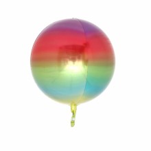 옹브레 오브(Orbz) 레인보우 헬륨 은박 미러호일풍선
