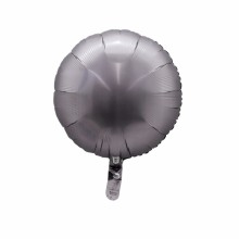 18인치원형 사틴럭스파스텔그라파이트 헬륨 호일 풍선