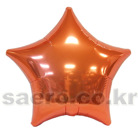 19인치별메탈오렌지 은박 헬륨 호일 파티용품소품 풍선