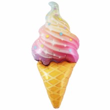 퀄라텍스 라지쉐잎 레인보우 아이스크림풍선 생일파티장식 헬륨풍선