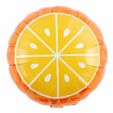 아나그램 원형풍선 45cm 트로피칼 오렌지 과일풍선