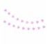 글리터하트가랜드(핑크) 생일파티용품 반짝이 종이 프로포즈 가랜드
