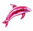 아나그램 라지쉐잎 돌고래 핑크 은박호일 풍선