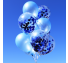 컨페티 헬륨풍선 10입 블루 (퀵배송)