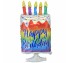 아나그램 라지쉐잎 이리데슨트 생일케익 풍선 홈 파티 장식 은박 호일 헬륨풍선