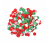 컨페티 원형 (크리스마스) 풍선 벌룬 종이 꽃 가루