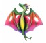 퀄라텍스 노스스타 라지쉐잎 드래곤 공룡파티 헬륨 은박풍선