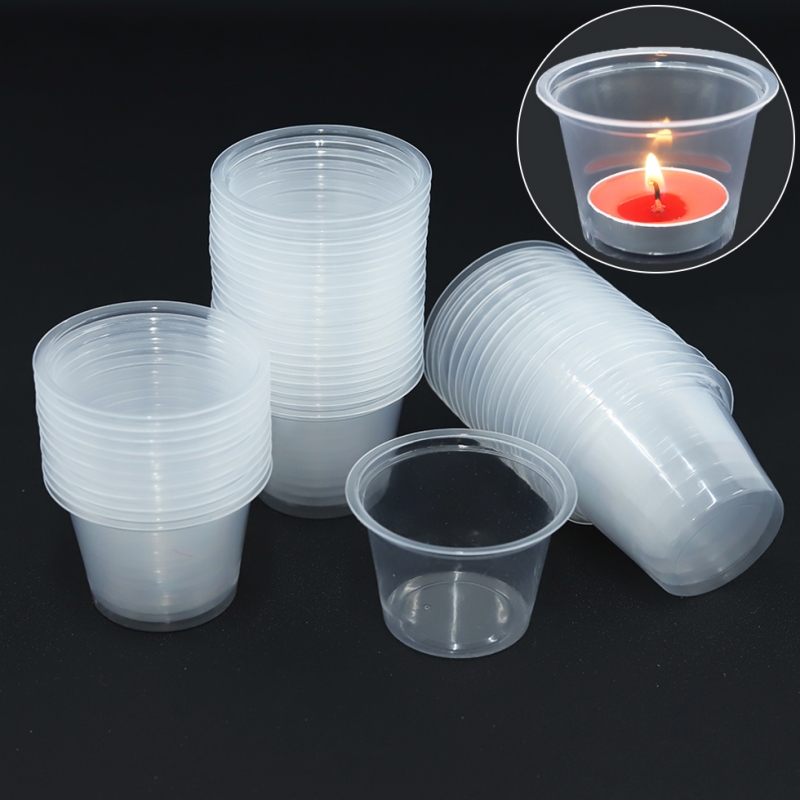 티라이용컵(50입) 촛불 이벤트초 티라이트홀더 투명컵