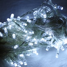 크리스마스 트리전구 LED100구 10m 투명선 백색 츄리조명 생활방수