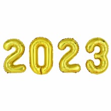 2023 호일 숫자풍선 골드 신년 연말 파티 가랜드