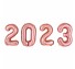 2023 호일 숫자풍선 로즈골드 신년 연말 파티 가랜드