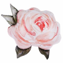퀄라텍스 라지쉐잎 핑크로즈 장미꽃 풍선