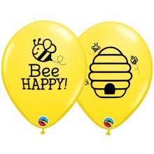 퀄라텍스 꿀벌 인쇄풍선 28cm Bee HAPPY 50개입