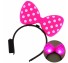 램프 리본 LED머리띠(핑크) 응원 단체 놀이공원머리띠