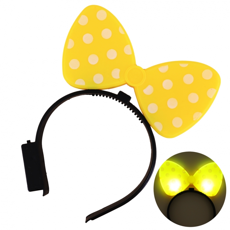 램프 리본 LED머리띠(옐로우) 응원 단체 놀이공원머리띠