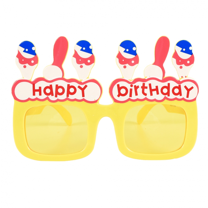 아이스크림안경(옐로우) 해피버스데이 생일파티 선글라스 이벤트 소품