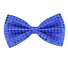 나비넥타이(중)블루 반짝이 웨이터 넥타이 중형사이즈 파티의상소품